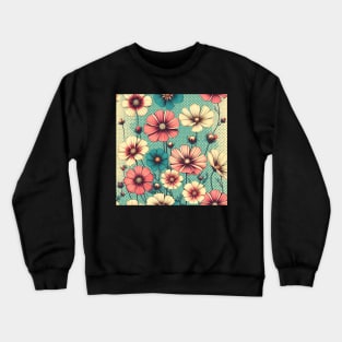 Cosmos Flowers Crewneck Sweatshirt